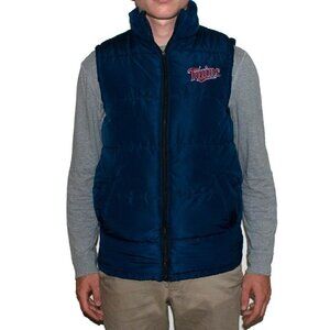 Minnesota Twins Full Zip Baseball Puffer Vest Medium M SGA Stadium Giveaway Ford